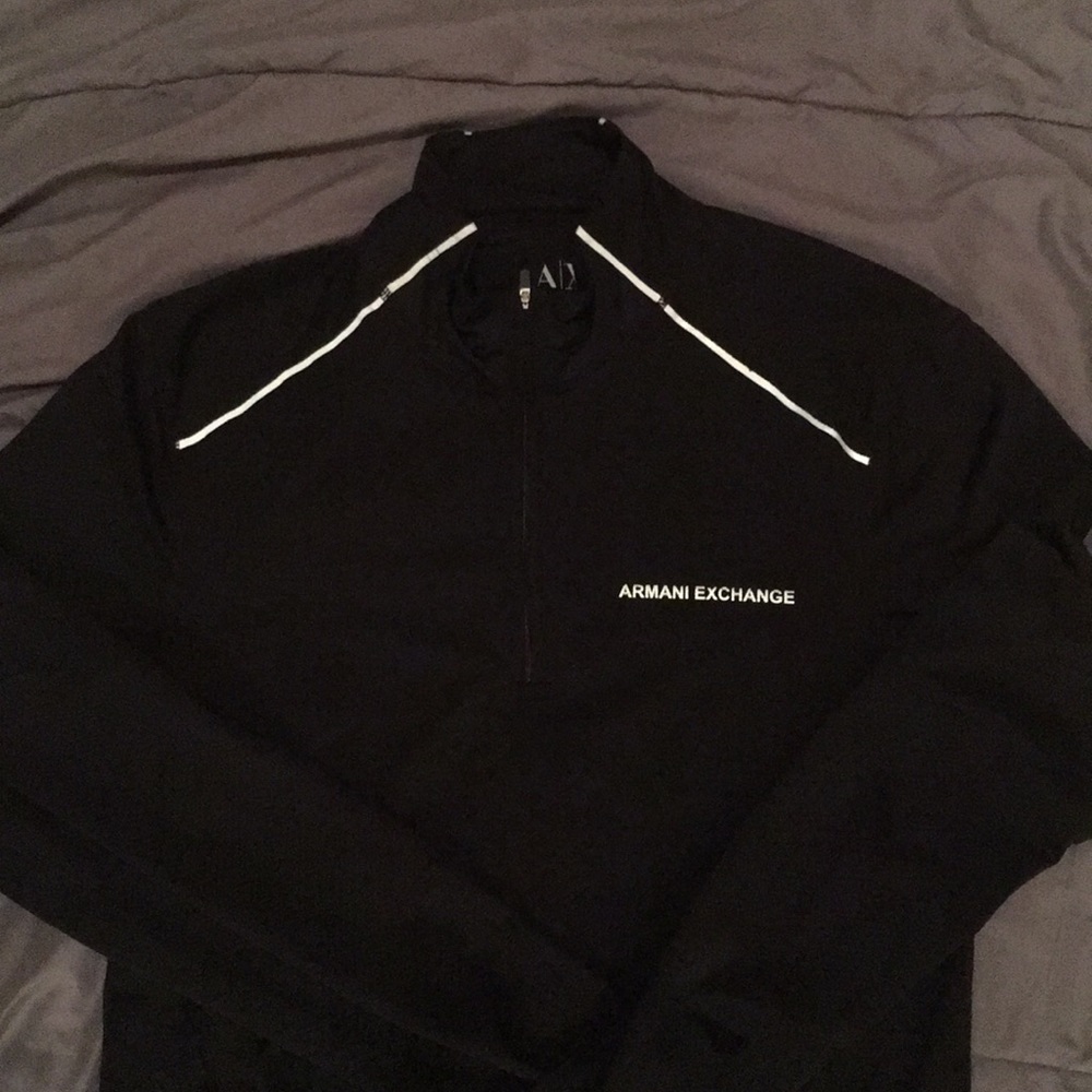 Armani Exchange zip-up pullover